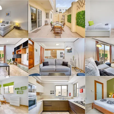 公寓 Swieqi 3 Bedroom With Patio